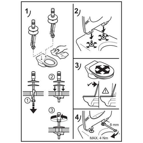 montage-Villeroy-en-Boch-Architectura-98M9C101-toiletzitting-met-deksel-wit
