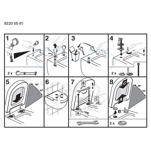 montage-Villeroy-en-Boch-Hommage-8809S1R1-toiletzitting-met-deksel-wit