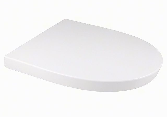 Geberit-Flow-WC-seat-575950000-white,-Stainless-Steel-hinges,-with-automatic-lowering