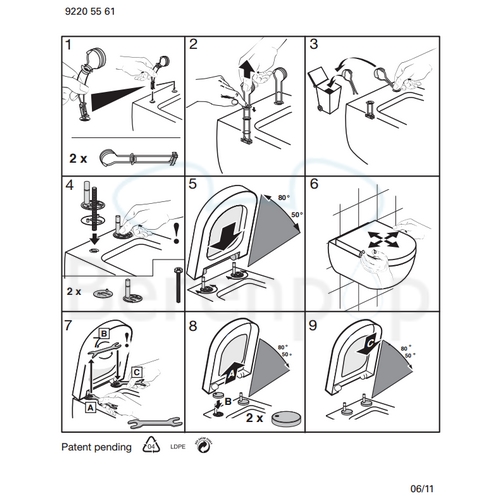 montage-Villeroy-en-Boch-Subway-9M55S101-toiletzitting-met-deksel-wit