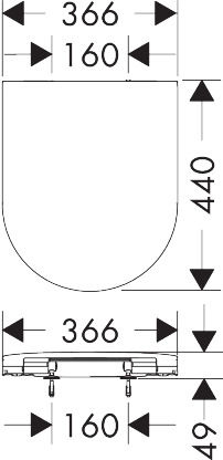 hansgrohe-EluPura-WC-siege-60196450-blanc-,-fixation-en-haut