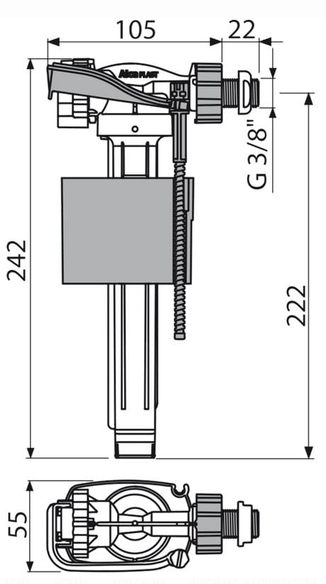 Zawor-napelniajacy-boczno-zasilany-z-metalowa-koncowka-zbiorniki-z-tworzywa-102075
