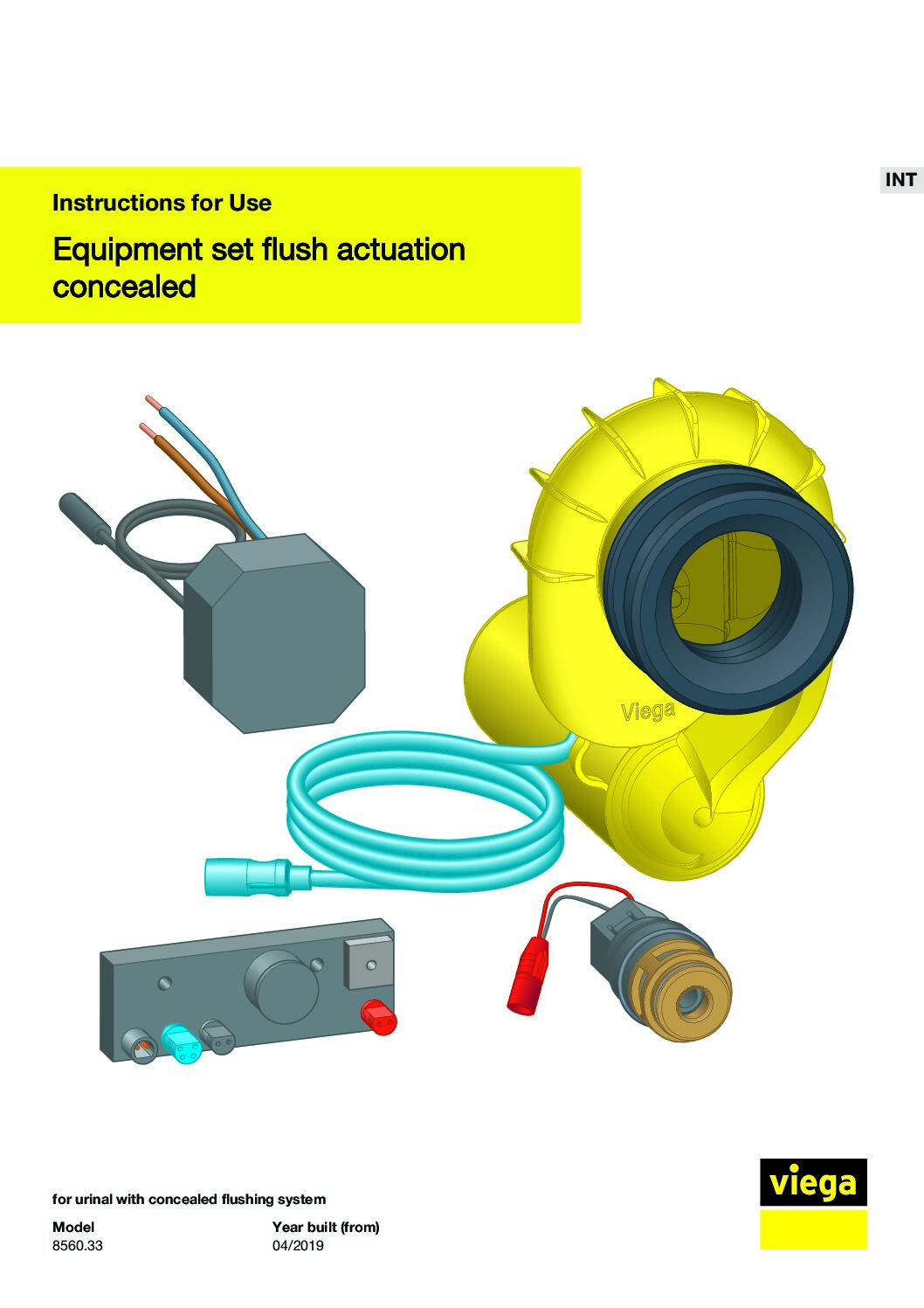 Equipment set flush actuation concealed - 8560.33 - V5 - lt - LT
