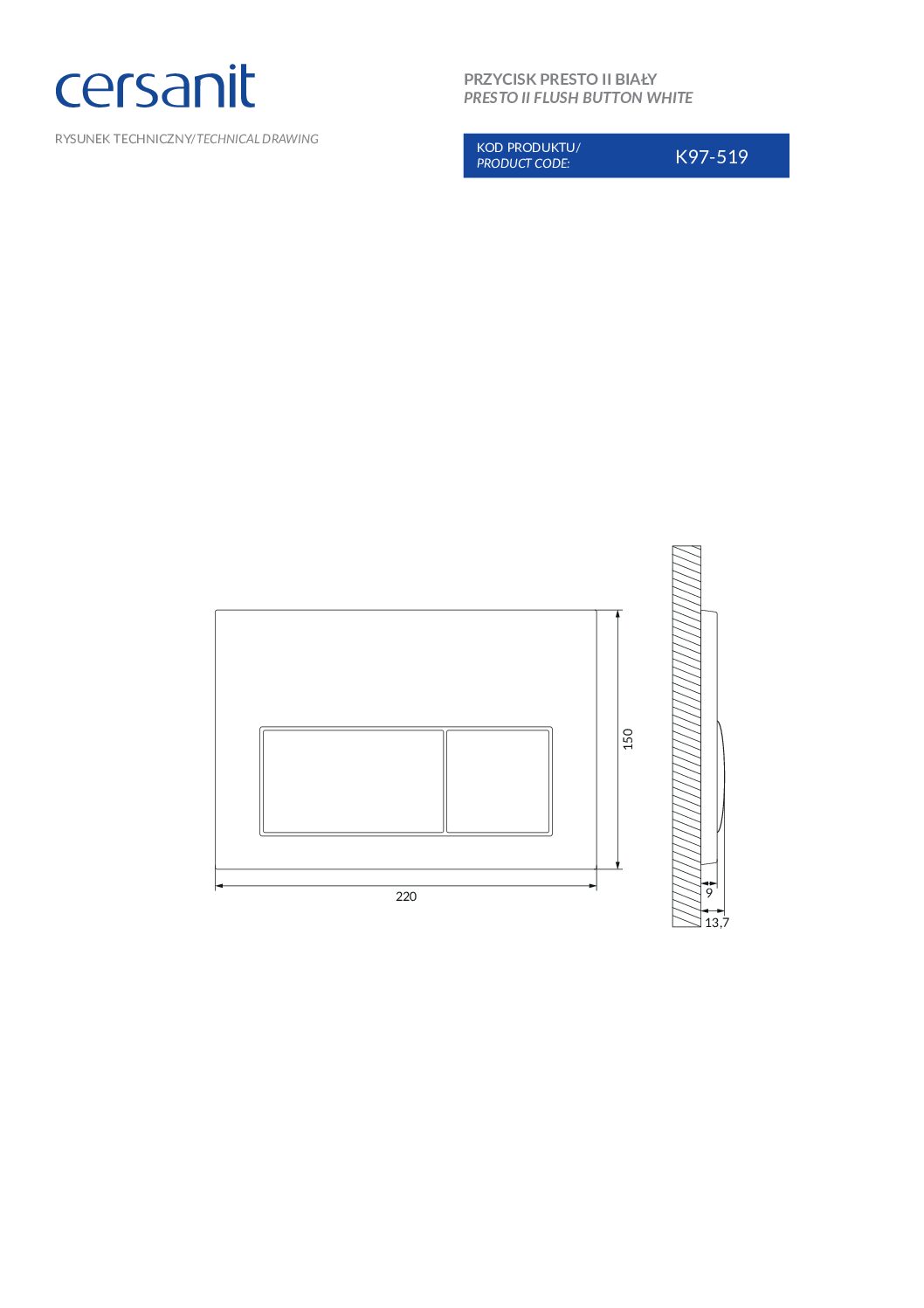 tech_draw_k97-519_presto_ii_flush_button__white